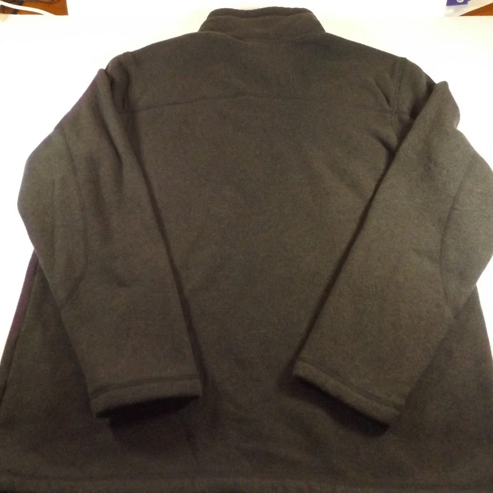 mens north face 1/4 zip fleece pullover, Black, Size XL